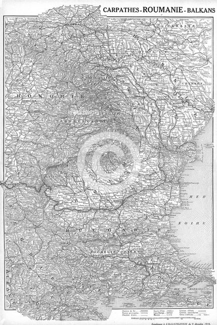 'Carpathes-Roumanie-Balkans; supplement a L'Illustration du 9 december 1916', 1916. Creator: Unknown.