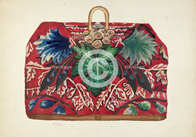 Carpet Bag, 1935/1942. Creator: Beulah Bradleigh.