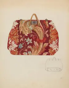 Carpet Bag, 1935/1942. Creator: Marie Mitchell