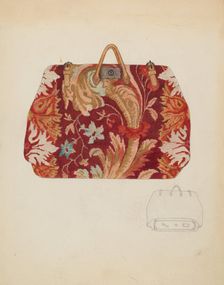 Carpet Bag, 1935/1942. Creator: Marie Mitchell