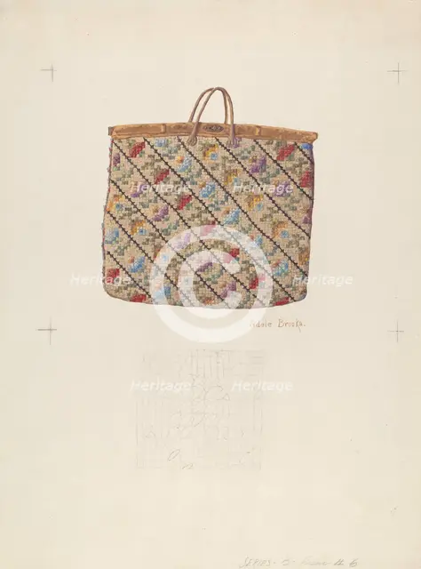 Carpet Bag, c. 1938. Creator: Adele Brooks.