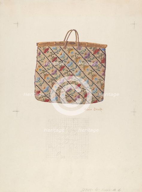 Carpet Bag, c. 1938. Creator: Adele Brooks.