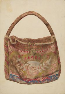 Carpet Bag, c. 1939. Creator: Samuel O. Klein