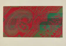 Carpet, c. 1940. Creator: Merkley, Arthur G.