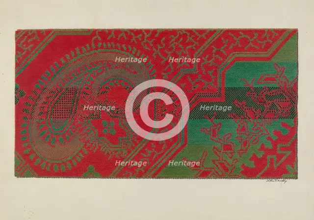 Carpet, c. 1940. Creator: Merkley, Arthur G..
