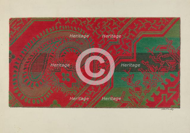 Carpet, c. 1940. Creator: Merkley, Arthur G..