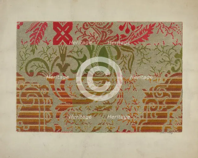 Carpet, c. 1939. Creator: Merkley, Arthur G..