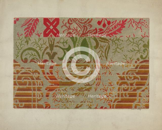Carpet, c. 1939. Creator: Merkley, Arthur G..