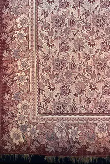 Carpet, Canada, 1830s. Creator: Unknown