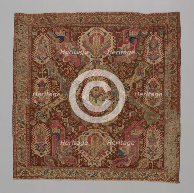 Carpet, Caucasus, mid-18th/19th century. Creator: Unknown.