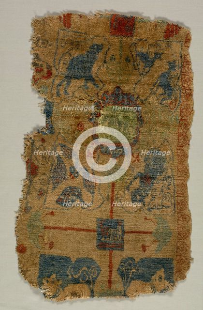 Carpet Fragment, c. 1400s. Creator: Unknown.