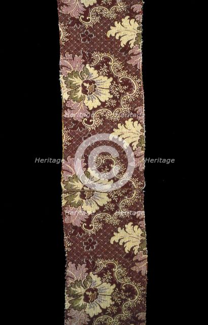 Carpet Fragment, United States, 1870s. Creator: Unknown.