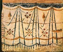 Carpet frieze from Chamber E, Wall 6 of Santa Maria Antiqua, Rome, Italy, (1928). Creator: Unknown