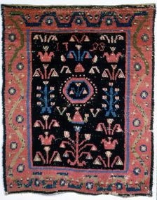 Carpet known as a "Ryijy" or "Rya", Finland, 1798. Creator: Unknown