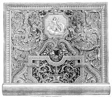 Carpet recently finished at the Manufacture Imperiale des Gobelins, Paris, 1860. Creator: Fellmann