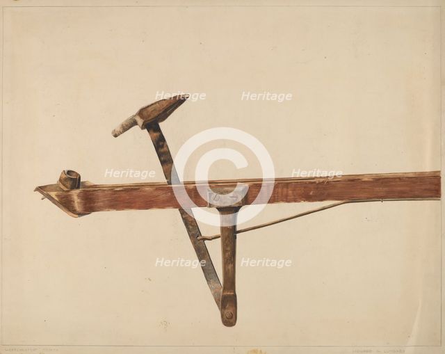 Carpet Stretcher, 1935/1942. Creator: Howard Lumbard.