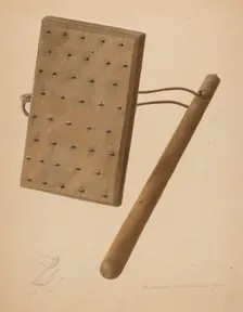 Carpet Stretching Device, 1939. Creator: Alexander Anderson