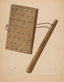 Carpet Stretching Device, 1939. Creator: Alexander Anderson