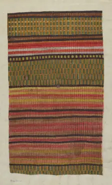 Carpet Sample, c. 1940. Creator: Alice Braun