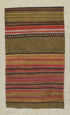 Carpet Sample, c. 1940. Creator: Alice Braun