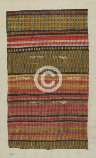 Carpet Sample, c. 1940. Creator: Alice Braun.