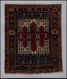 Carpet with Double-Ended Triple Niche, probably Western Turkey, dated AH 1182/ AD 1768-69. Creator: Unknown