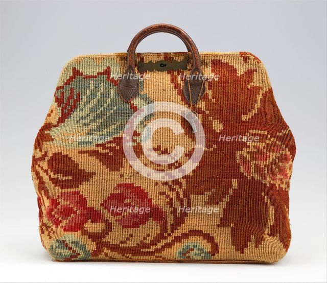 Carpetbag, American, ca. 1865. Creator: Roswell Hovey.
