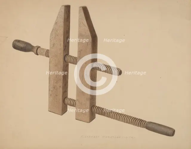 Carpenter's Clamp, 1939. Creator: Alexander Anderson.
