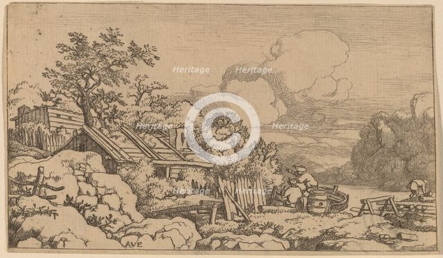 Carpenter's Hut, probably c. 1645/1656. Creator: Allart van Everdingen.
