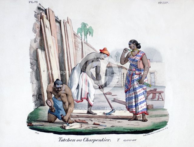 'Carpenters', 1828. Artist: Marlet et Cie