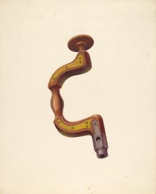 Carpenter's Brace, c. 1939. Creator: William H Edwards