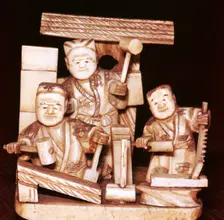 Carpenters, Japanese, c1860