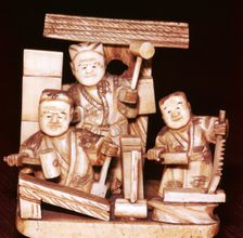 Carpenters, Japanese, c1860