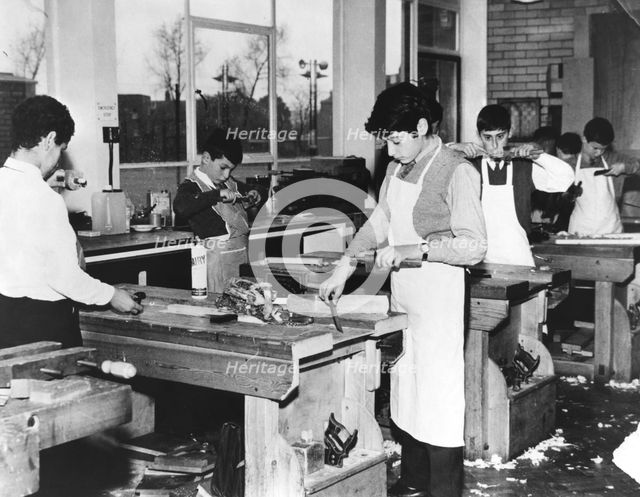 Carpentry class at the Jewish Free School, 1960s. Creator: Unknown.