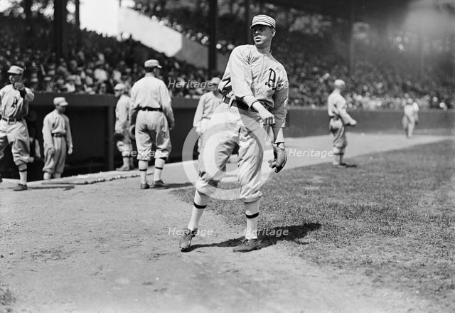 Carroll "Boardwalk" Brown, Philadelphia Al (Baseball), 1913. Creator: Harris & Ewing.