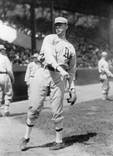Carroll "Boardwalk" Brown, Philadelphia Al (Baseball), 1913. Creator: Harris & Ewing