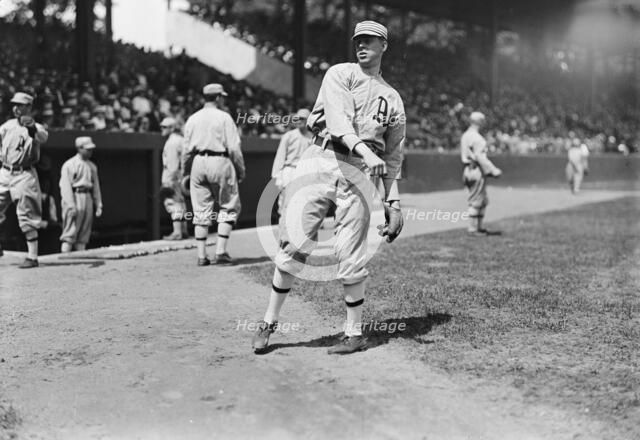 Carroll "Boardwalk" Brown, Philadelphia Al (Baseball), 1913. Creator: Harris & Ewing.