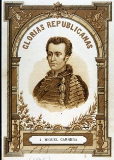 Carrera Verdugo, José Miguel (1785 - 1821), Chilean military and politician, 18th-19th century. Creator: Unknown