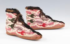 Carriage boots, American, 1870-1890. Creator: Unknown