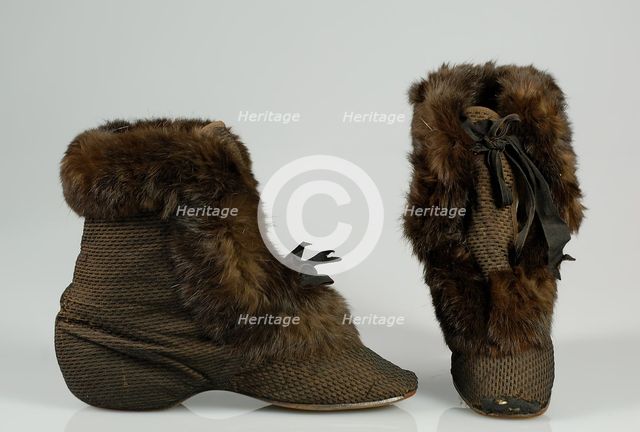 Carriage boots, French, 1880-95. Creator: Unknown.