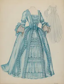 Carriage Dress, c. 1941. Creator: Eleanor Ruelos