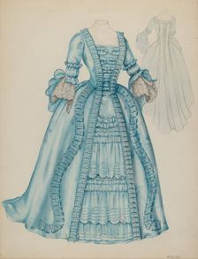 Carriage Dress, c. 1941. Creator: Eleanor Ruelos
