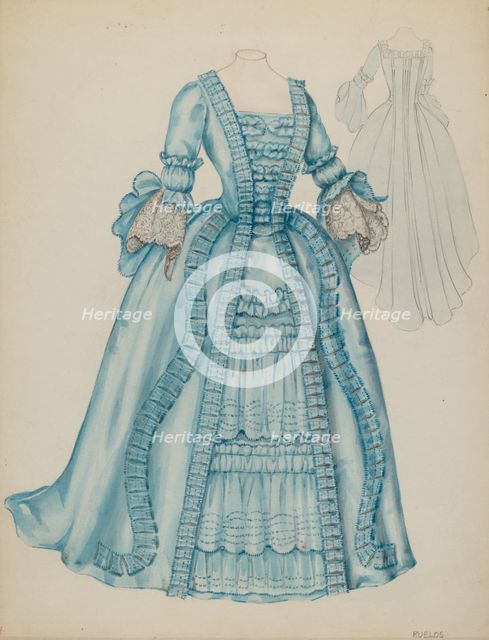 Carriage Dress, c. 1941. Creator: Eleanor Ruelos.