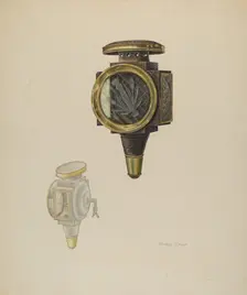 Carriage Lamp, 1938. Creator: Stanley Mazur