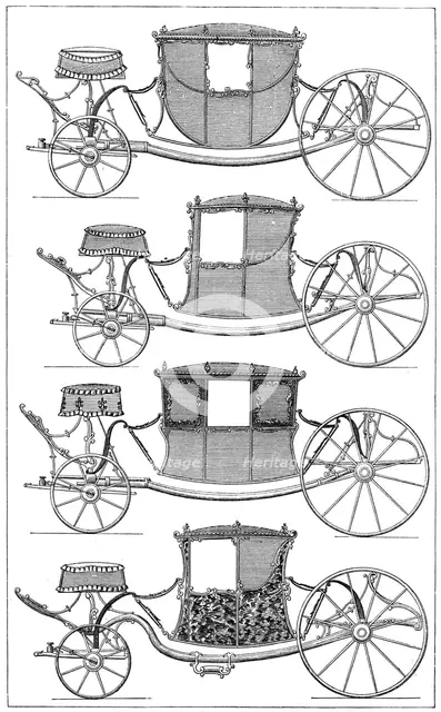 Carriages, 1885. Artist: Unknown