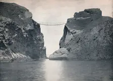 Carrick-A-Rede - The Rope Bridge Across the Chasm 1895