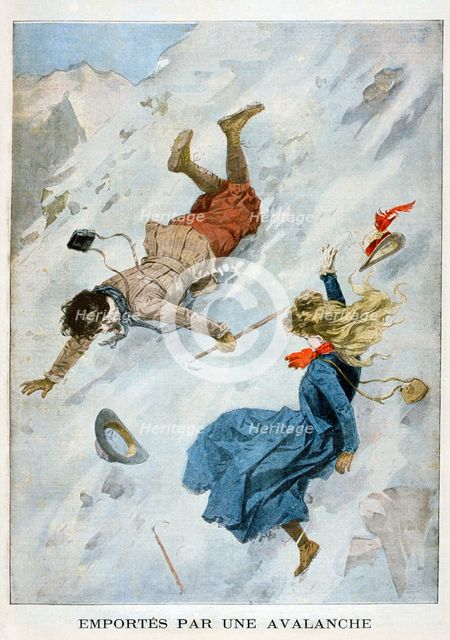 Carried by an Avalanche, 1901. Artist: Unknown