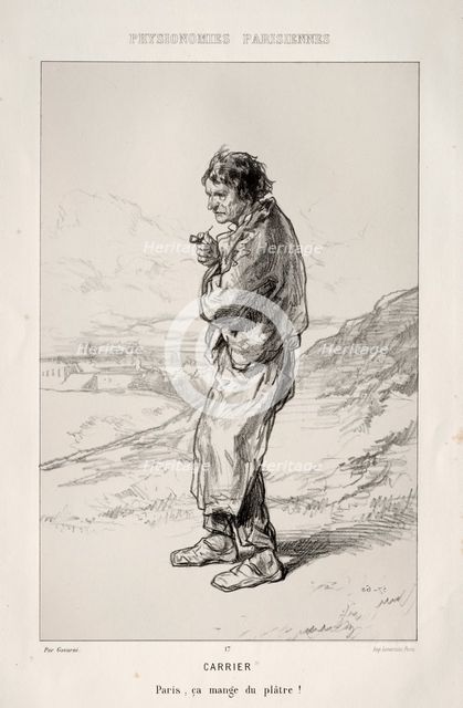 Carrier. Creator: Paul Gavarni (French, 1804-1866).