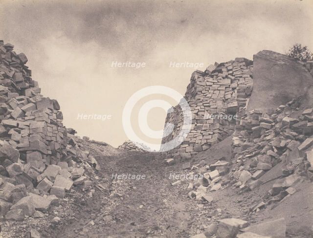 Carrière aux Sables de Macherin, 1863. Creator: Eugène Cuvelier.