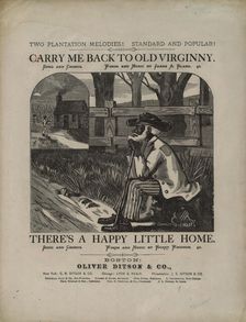 Carry me back to old Virginny': song and chorus, 1878. Creator: Connelly-Co.